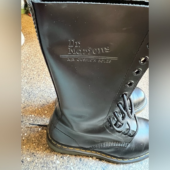 Dr. Martens Black Combat Boots - Picture 2 of 7